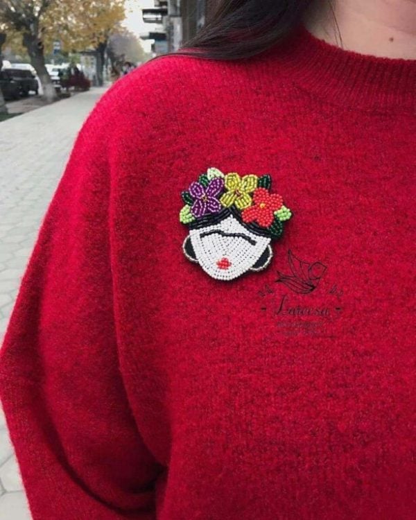 "Frida Kahlo" Brooch