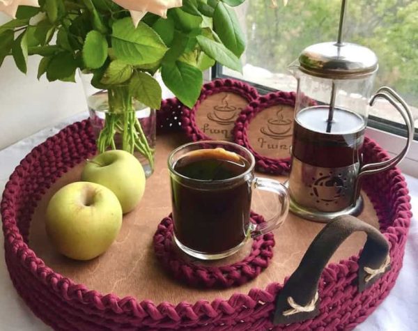 Tea and Coffee handmade Tray