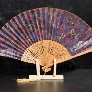 Armenian Alphabet Handfan by Anet's Collection