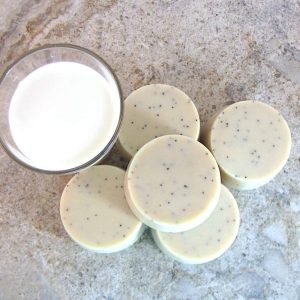 Goat Milk and Cream Gentle Soap Scrub with Poppy Seeds, 3.6oz