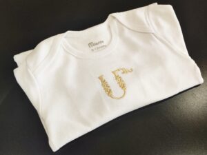Personalized Armenian Letter Baby Bodysuit Onesie