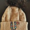 Personalized Colorful Embroidered Letter Initial Crochet Hat