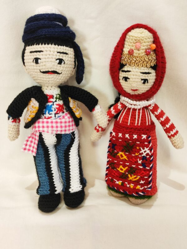 Armenian Traditional Taraz Style Dress Doll Couple | Vaspurakan National Costume
