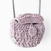 Crocheted Cross Body Bag with knitted yarn