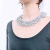 Crochet Grey necklace