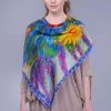 HASIS natural silk scarf LAVENDERS