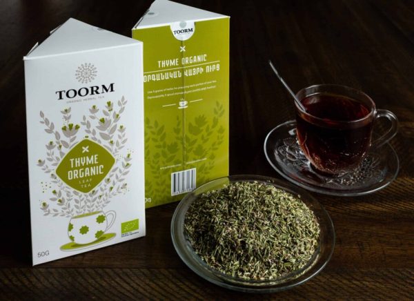Thyme, herbal tea, organic