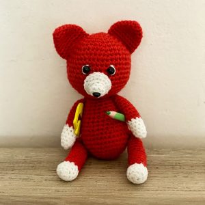 Amigurumi crochet fox toy