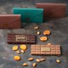 Handmade Milk chocolate bar with almonds and apricots,115g. 34%