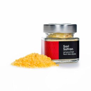 precious salt in infused with saffron