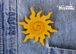 Handmade brooch “Sun”