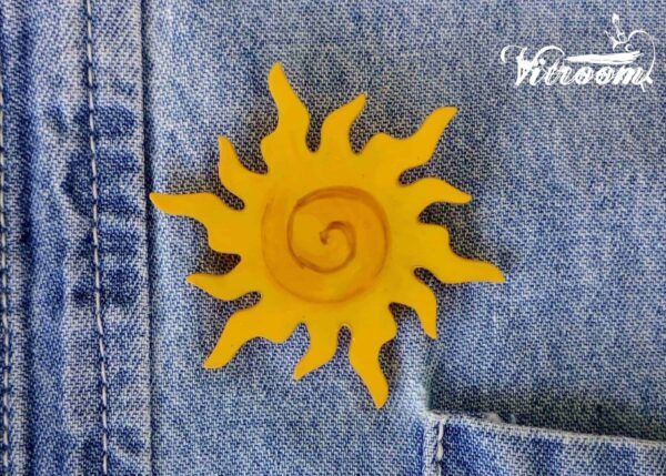 Handmade brooch "Sun"