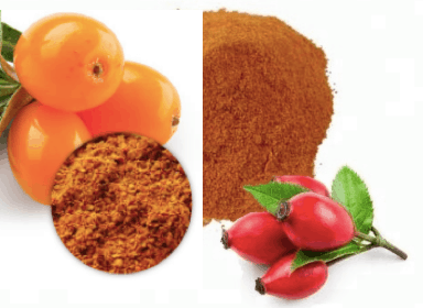 Rosehip and Sea Buckthorn Powder, Organic Certified, Made in Armenia