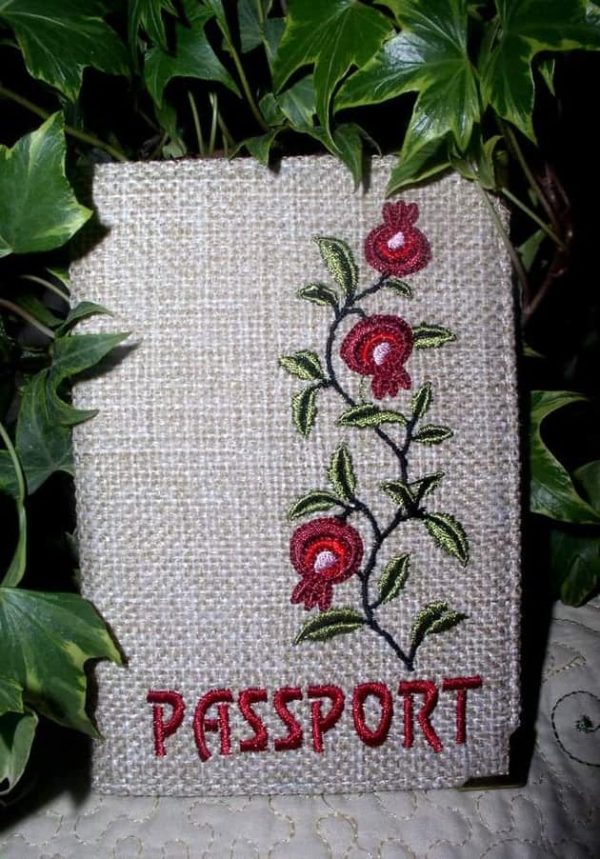 Embroidered Passport Cover