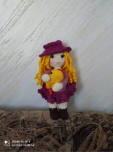 Crochet Soft Doll with Hat