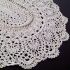 Oval doily Runner: Boho Wedding doily Crochet table runner Guest room decor Oval doily lace Lace table overlay Table doily crochet