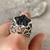 Carborundum Silver Ring