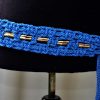 Elvis blue macrame belt