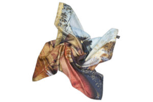 Silk Scarf “Variation with Shell on Themes by Pinturicchio and Raphael”