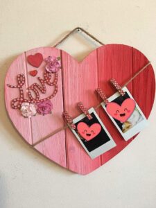 “Lots of Love” Wooden Painted Photo Sign
