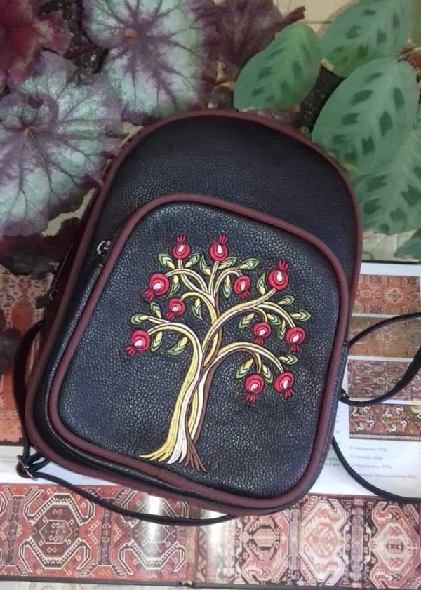 "Pomegranate Tree" Embroidered Backpack