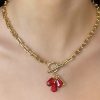 Pomegranate Red Seeds Necklace by Anet's Collection