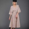 Pink Linen Dress