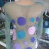 Handmade crochet blouse for women knitted colorful blouse