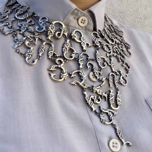 Silver Necklace Armenian Alphabet