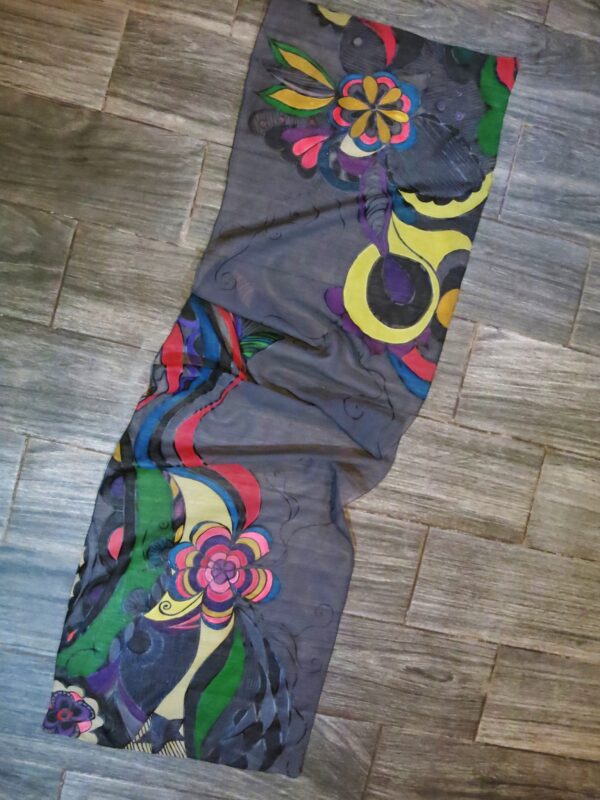 "Abstract Flowers" Silk Scarf