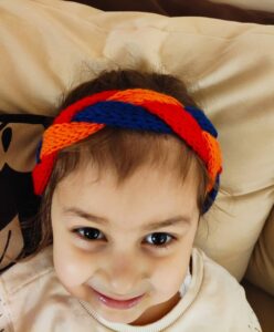Tricolor Armenian Flag Crochet Stretchy Headband