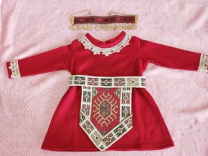 Armenian Traditional Taraz Style Dress with Apron