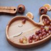 sea whale wooden plate for kids