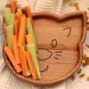 Cat wooden plate
