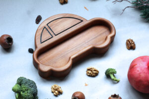 Car wooden plate for kids