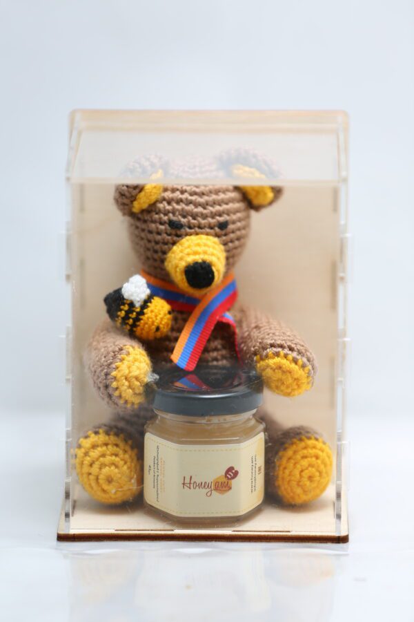 Guard Bear With Natural Honey Net