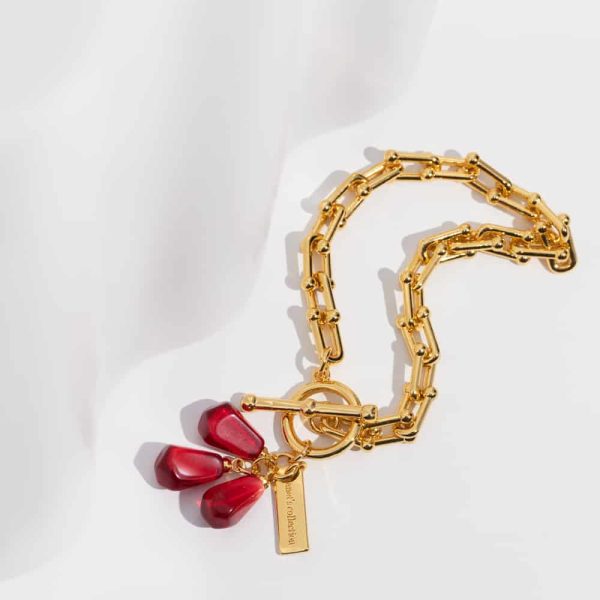 Pomegranate seed bracelet by Anet's collection