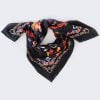 Armenian Alphabet Scarf by Moreni - Black