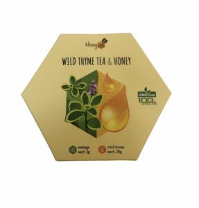Wild Thyme Tea & Honey – 1 Large Box ( Contains 21 Hexagon Boxes)