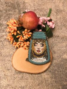 Handmade brooch «Armenian Girl»