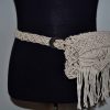 Macrame Grey Silver Belt-Bag