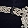 Macrame Grey Silver Belt-Bag