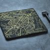 Yerevan Wallet | Leather Wallet | Map of Yerevan | Long Wallet | Travel Wallet