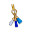 Evil Eye Leather Tassel Jewelry Keychain