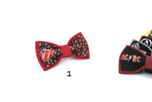 Rock groups logo printed bow ties for musicians and rock lovers