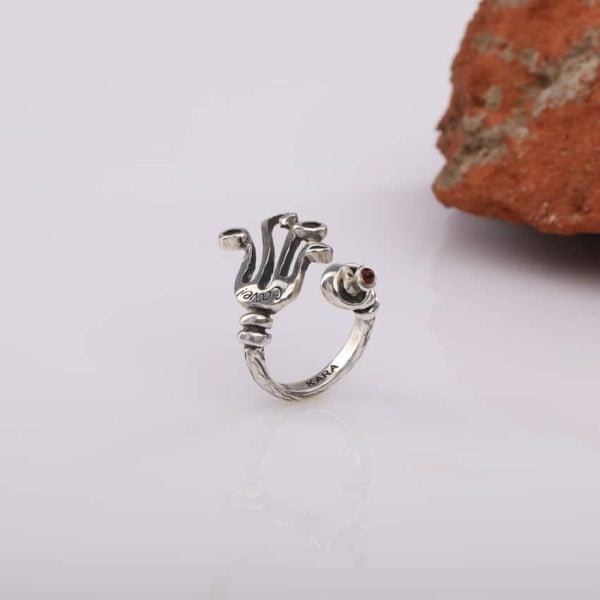 "Fork" Silver Ring