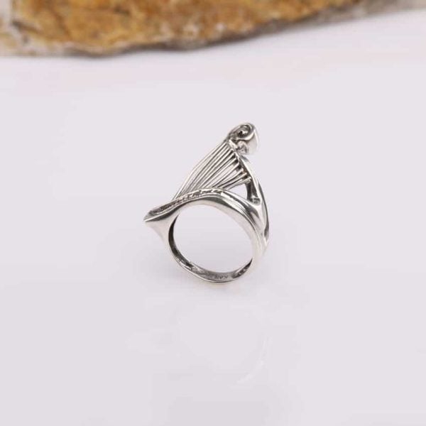 "Harp" Silver Ring