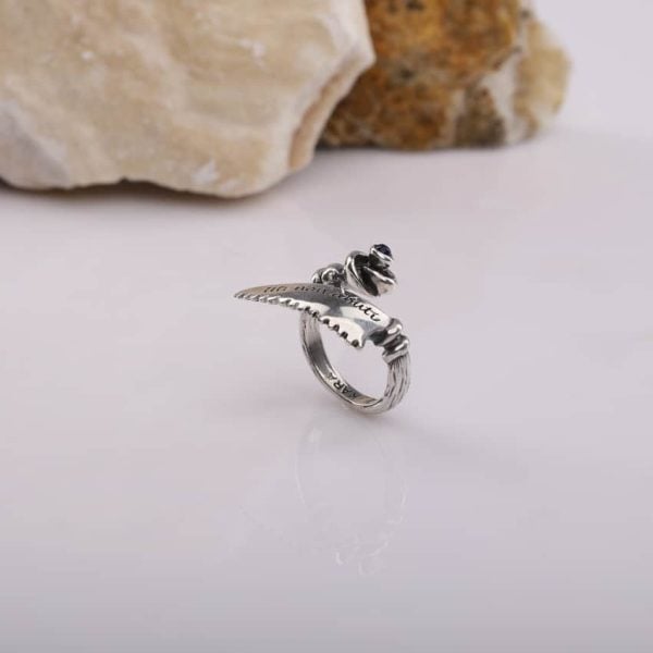 "Knife Uti" Silver Ring