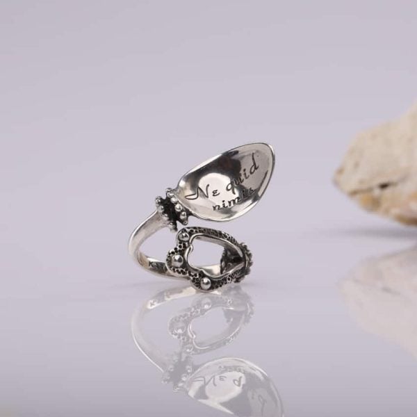 "Spoon" Silver Ring