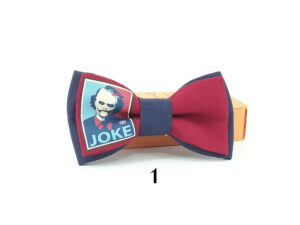 Joker movie character printed bow ties for man and kids